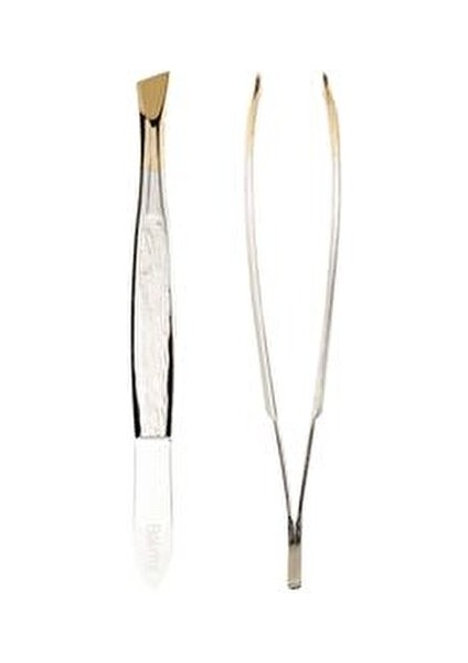 Cımbız Yan Uç İnce Tüyler ve Kaşlar İçin Uygun 1 Adet Altın Renk modelleri