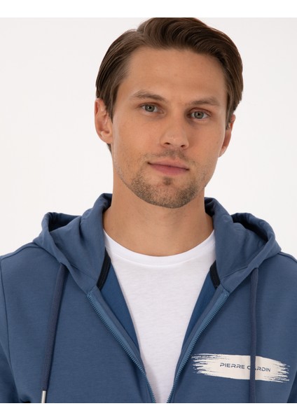 Erkek Indigo Regular Fit Örme Hırka 50313950-VR028 fiyatları