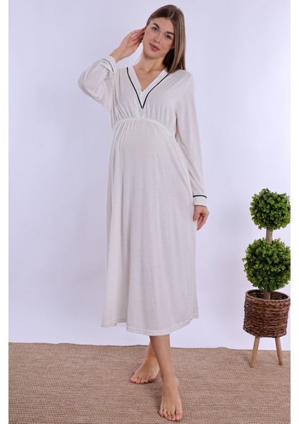 Ekru Hamile Lohusa Gecelik fırsatları