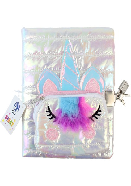 Dolphin Çantalı Kilitli Hatıra Defteri Parlak Unicorn fırsatları