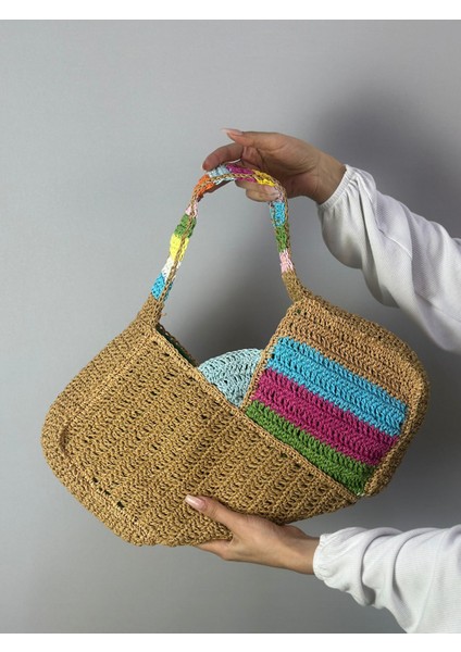 El Örgüsü Tasarım Kadın Çanta 45X20 cm modelleri