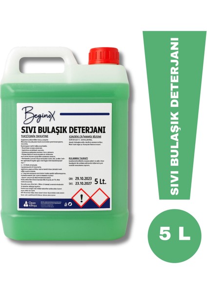 Sıvı Bulaşık Deterjanı 5 Litre – Yoğun Formül, Mükemmel Parlaklık (4’lü Avantaj Paket) fiyatları