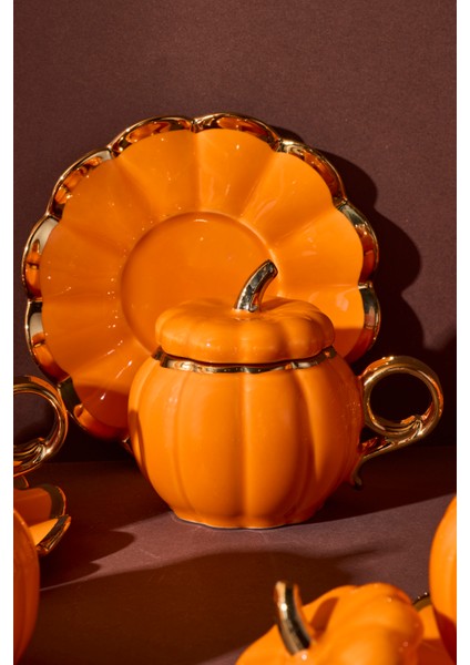 Balkabak 6 Kişilik Porselen Kahve Fincanı 10X7.2X7.3 cm fırsatları