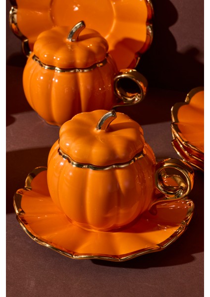 Balkabak 6 Kişilik Porselen Kahve Fincanı 10X7.2X7.3 cm indirimleri