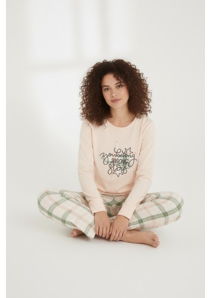 Luxury Thermal Among Stars Desenli Kadın Polar Kışlık Pijama Takımı – 42058 modelleri