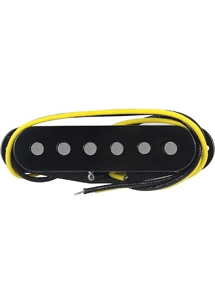 Vintage Tek Bobin Köprü Pikap Alnico 5 Fiber Plaka Bobin Kademeli Direk Parçası Gitar Manyetikleri Elektro Gitar Stcaster Tarzı Için, Siyah indirimleri