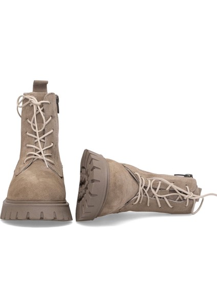 Elit Dravelle Kadın Hakiki Süet Deri Klasik Bot Vizon indirimleri