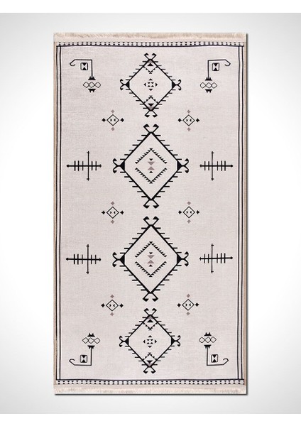 Otantik 3052 Modern Baskı Halı Silinebilir Yıkanabilir Salon Antre Mutfak Halı Yolluk