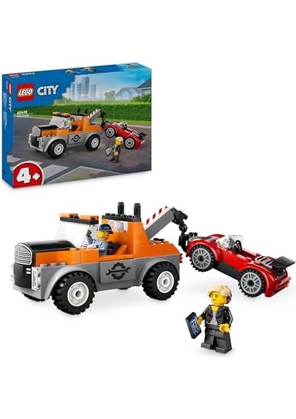 City Çekici Kamyon ve Spor Araba Tamiri 60435-4 Yaş ve Üzeri Çocuklar Için Yaratıcı Oyuncak Yapım Seti (101 Parça) modelleri