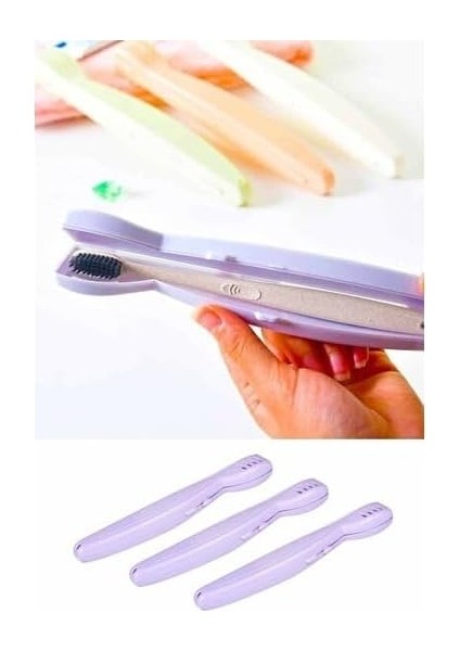 Orret Home 2 Adet Diş Fırçası Taşıma Kabı,diş Fırçalık,seyahat Kabı,diş Fırçası Saklama Kutusu,valiz Tipi