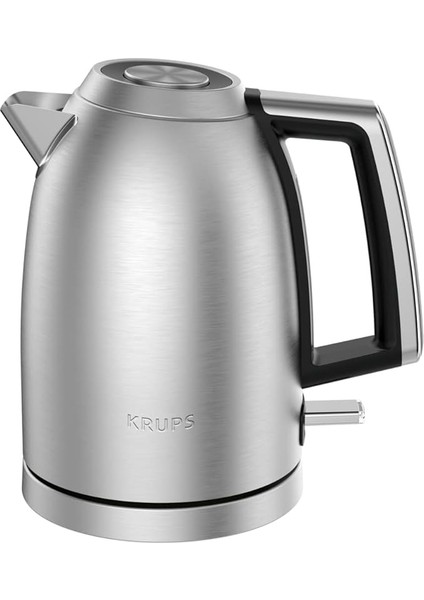 Excellence Su Isıtıcısı, Fırçalanmış Metal Yüzey, 1.7 L Kapasite, Kolay Açılır Kapak, Hassas Döküş Ucu, Sap Üzerinde Su Seviyesi Göstergesi, Otomatik Kapanma Özelliği