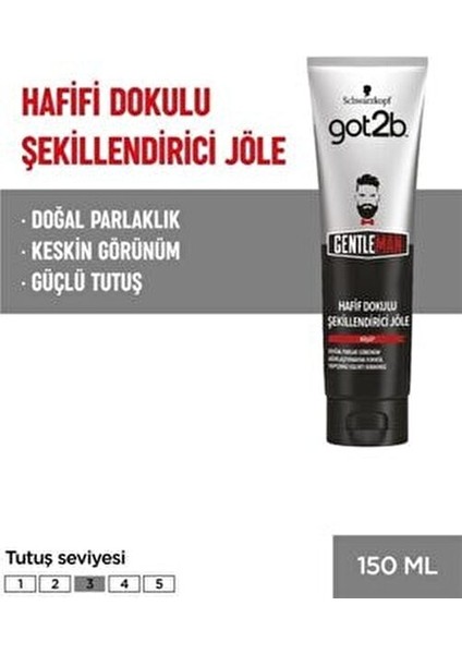 Gentleman Hafif Doku Şekillendirici Jöle Doğal Parlaklık ve Güçlü Tutuş 2 Adet fiyatları