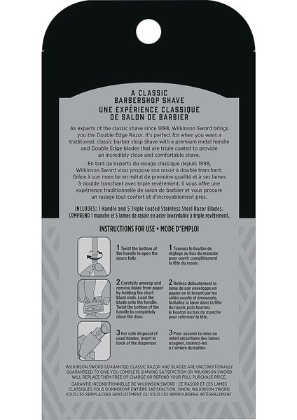 Sword Erkekler Için Çift Kenarlı Jilet 5 Çift Kenarlı Jilet Yedeği fiyatları