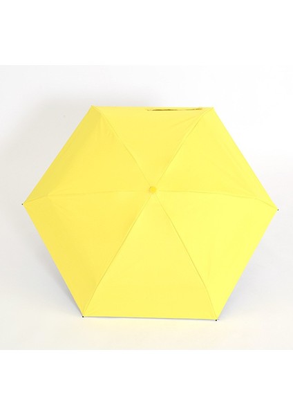 6 Telli Mini Cepboy Kapsullü Şemsiye -Sarı fiyatları