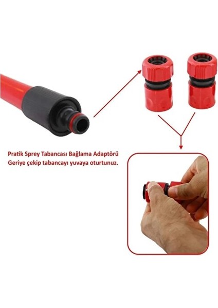 Freedtools Hortum Sprey Sulama Tabancası Başlığı Seti Bahçe Çeşme Musluk Bağlantı Adaptörü Aparatı modelleri