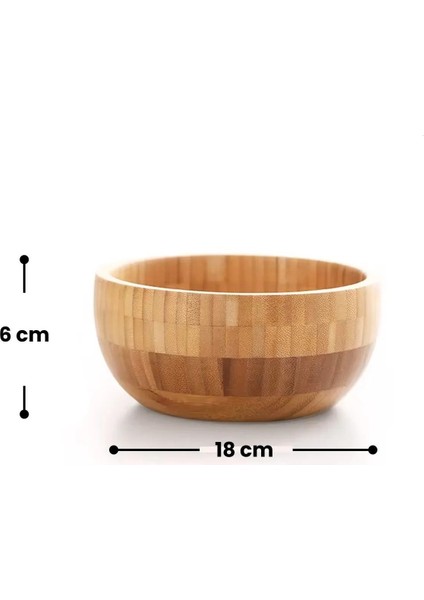 Bambu 3’lü Salata Kasesi Seti – Doğal, Şık ve Çok Amaçlı Sunum Kaseleri (19.5 / 25 / 30 cm) modelleri