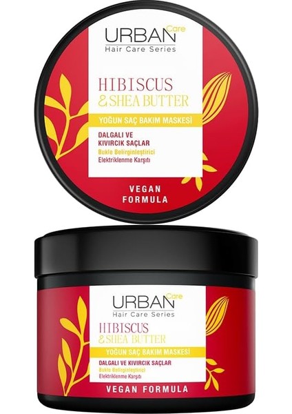 Care Twisted Curls Hibiscus & Shea Butter Kıvırcık ve Dalgalı Saçlara Özel Yoğun Saç Bakım Maskesi 230 Ml- Vegan