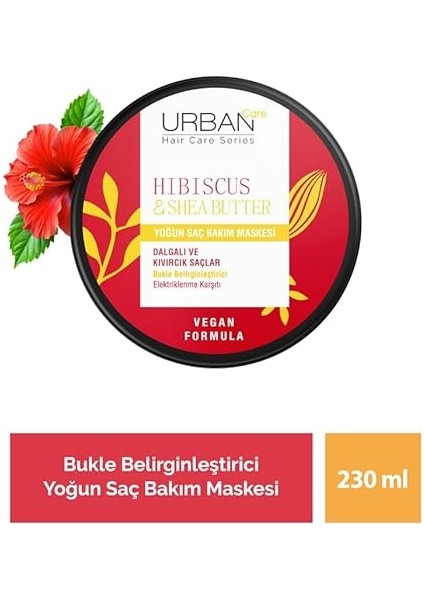 Care Twisted Curls Hibiscus & Shea Butter Kıvırcık ve Dalgalı Saçlara Özel Yoğun Saç Bakım Maskesi 230 Ml- Vegan fiyatları
