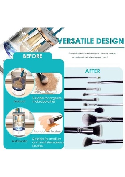 Orret Home Elektrikli Makyaj Fırçası Temizleyici – Ultrasonik Derin Temizleme, Hızlı Kurutma ve Derinlemesine Hijyen, Tüm Fırça Boyutlarına Uygun Makyaj Fırçası Temizleme Makinesi fiyatları