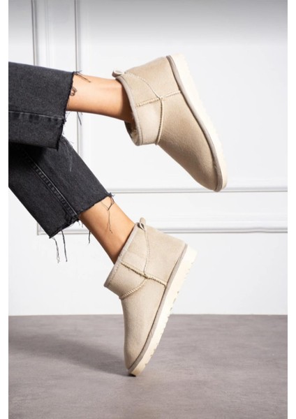 Kadın Mini Süet Içi Tüylü Yüksek Ince Taban Kışlık Bot & Bootie fiyatları