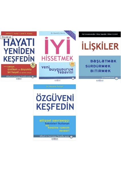 Hayati Yeniden Kesfetmek + Iyi Hissetmek+ Iliskiler+ Ozguveni Kesfedin=(4 Kitap)
