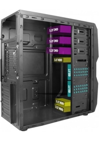 TA-K61 750W USB 3.0 Atx Mid-Tower Kasa fiyatları