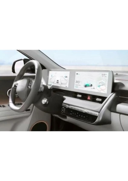 Case Gösterge Panel ve Bilgi Ekranı 9h Nano Ekran Koruyucu Hyundai Ioniq 5 ile Uyumlu