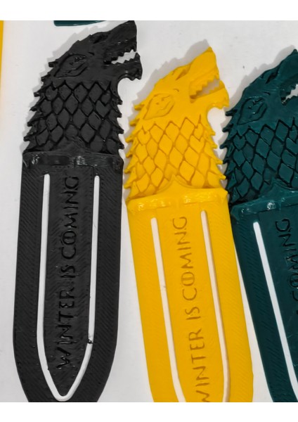 3'lü Winter Is Coming Kitap Ayracı, Game Of Thrones Kitap Ayracı