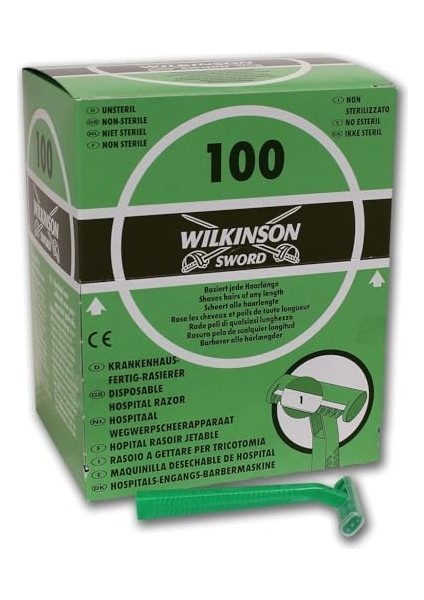 Wilkinson Sword Tek Kullanımlık Tıraş Makinesi Hastane, Çekilebilir Fonksiyonlu, Dağıtıcı Kutusu, Yeşil fiyatları
