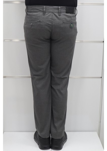 Fistan Store Erkek Düz Normal Bel Dar Kalıp Dar Paça Kumaş Pantolon fırsatları