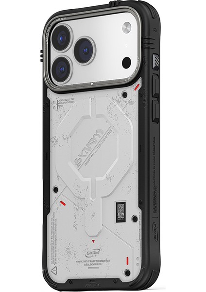 iPhone 17 Pro Uyumlu Kılıf M-Safe Şarj Özellikli Airbag Tasarımlı Skinarma Vigor Kapak Beyaz modelleri