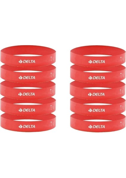 Latex 10 Adet Hafif Sert Aerobik Pilates Direnç Egzersiz Bandı Squat Çalışma Lastiği