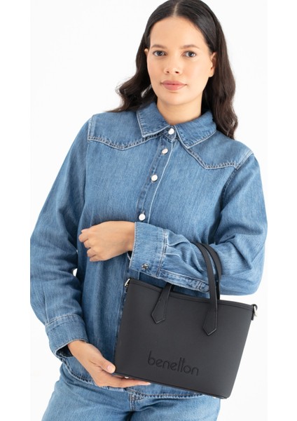 Benetton Kadın Kol Çantası Siyah BNT1654 fiyatları