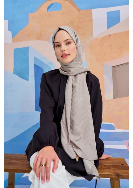 Baklava Desen Pamuk Ipek Şal Füme fiyatları