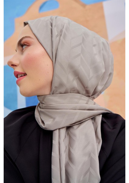 Baklava Desen Pamuk Ipek Şal Füme fırsatları