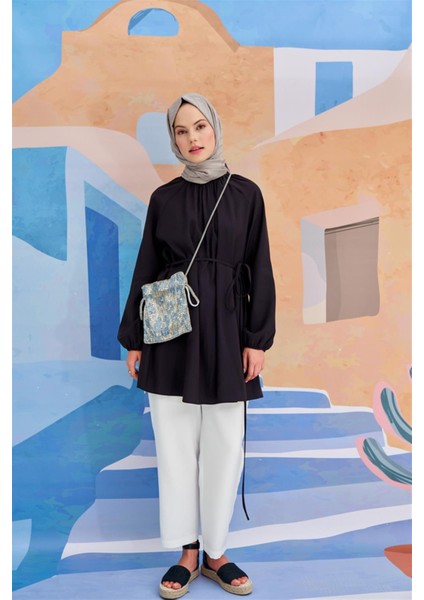 Baklava Desen Pamuk Ipek Şal Füme indirimleri