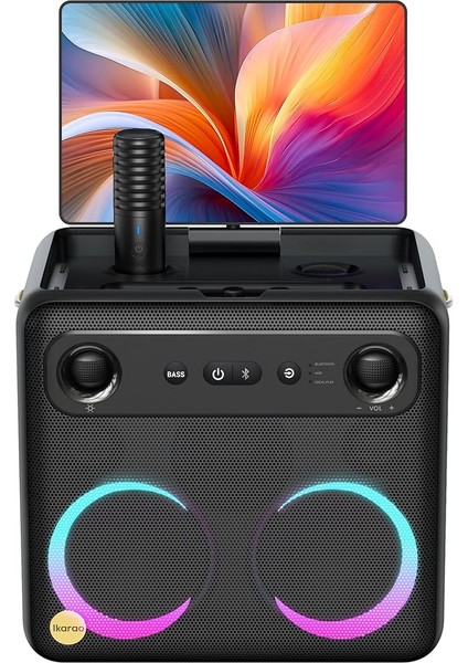 Yetişkinler Için 2024 Akıllı Karaoke Makinesi - Şarkı Sözü Ekranı, 64GB Karaoke Tablet, 2 Kablosuz Mikrofon, Profesyonel Karaoke Sistemi, 600W Tepe Gücü, 4 Dj Işık, Her Durum Için Karaoke