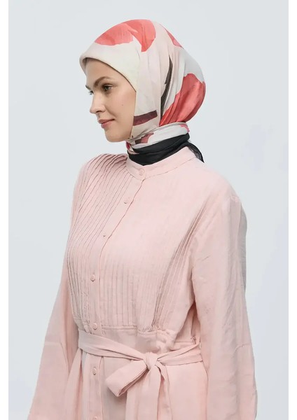 Lavendi Desen Bambu Eşarp - Siyah-Bej indirimleri