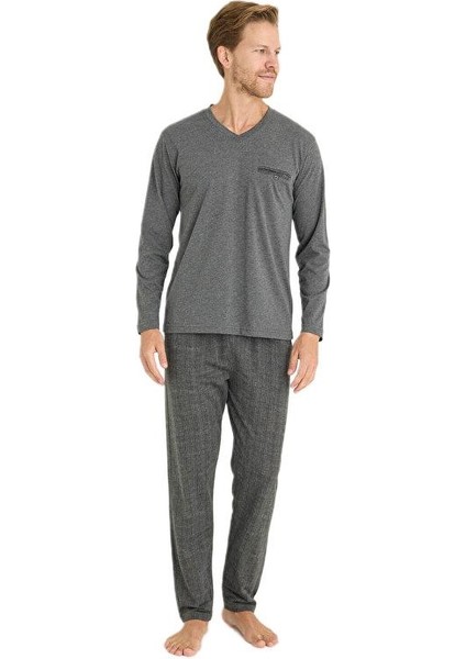Erkek Antrasit Pijama Takımı 9214 fiyatları