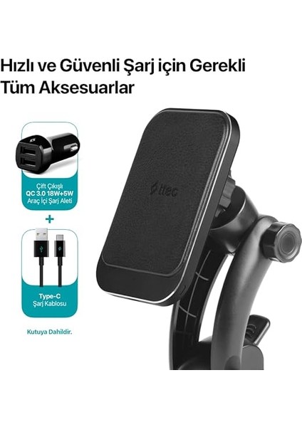 Aircharger Drive M Magsafe Uyumlu Kablosuz Şarj Özellikli Mıknatıslı Araç Içi Telefon Tutucu indirimleri