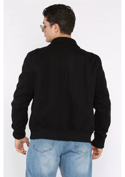 Cep Detaylı Ribanalı Erkek Kaşe Kaban P-00018797 fırsatları