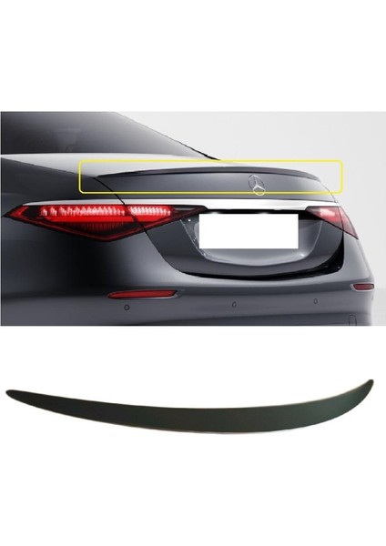 Mercedes W223 Uyumlu Piano Black Spoiler 2021+