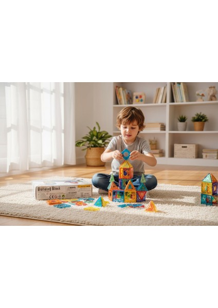 Sunman Geometric Building Block Manyetik Inşaat Seti 36 Parça