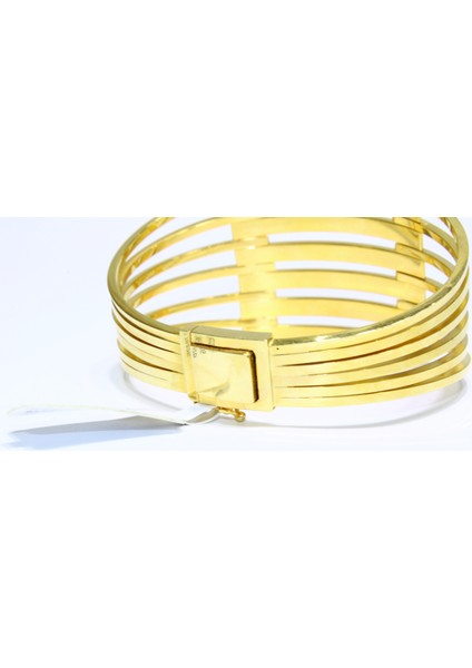 14 Ayar Altın 7 Sıralı Kaburga Kelepçe Bilezik 21.85 gr indirimleri