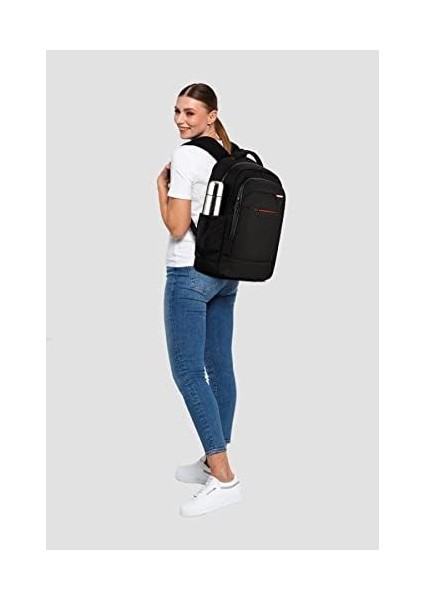 BP-L400 15,6" Floransa Serisi Wtx Pro Su Geçirmez Kumaş, Notebook,laptop Sırt Çntası-Siyah fiyatları