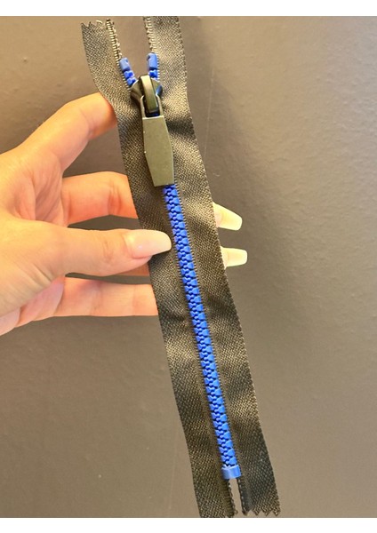 22X4 cm Mavi Dişli Fermuar