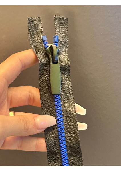 22X4 cm Mavi Dişli Fermuar modelleri