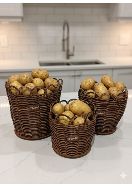 Raddancore Premium Üçlü Patateslik/patates Sepeti Seti fiyatları