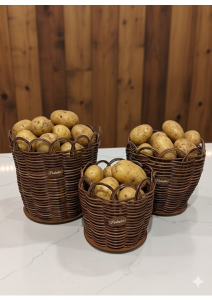 Raddancore Premium Üçlü Patateslik/patates Sepeti Seti modelleri