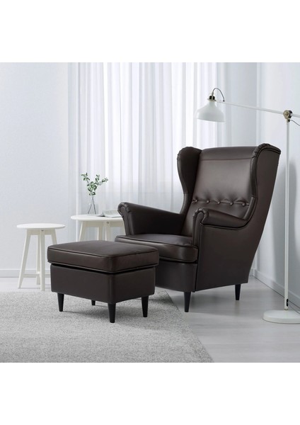 Strandmon Puf Grann Bomstad Koyu Kahve fırsatları